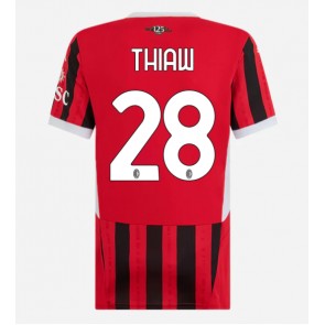 AC Milan Malick Thiaw #28 Dámské Domácí Dres 2024-25 Krátký Rukáv